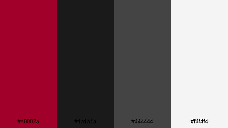noir crimson drama crimson red color palette with hex codes