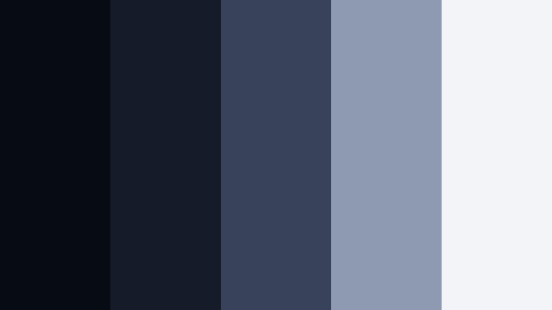 noir edit suite eclipse navy color palette with hex codes