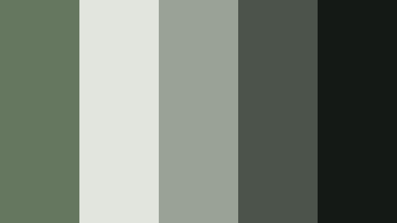 noir glasshouse sage fern color palette with hex codes
