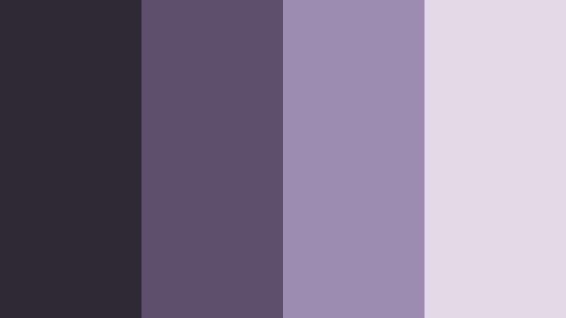 noir lavender fade dusky lavender color palette with hex codes