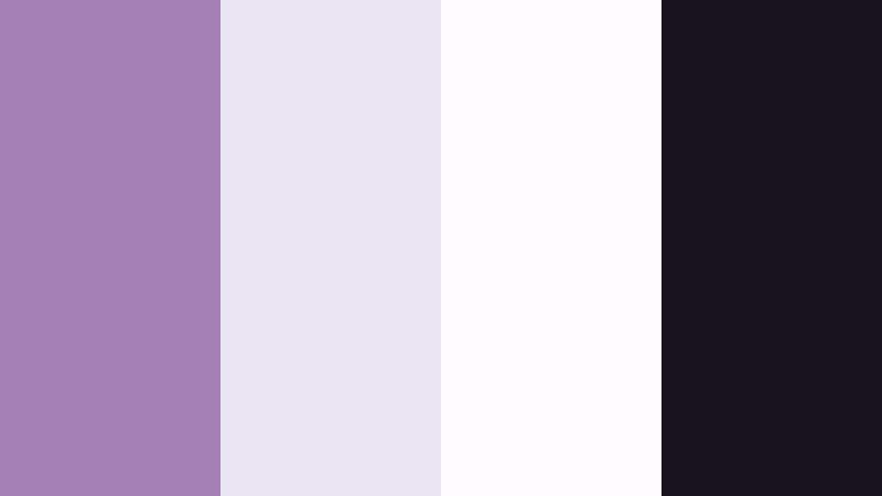 noir orchid contrast dusty violet color palette with hex codes