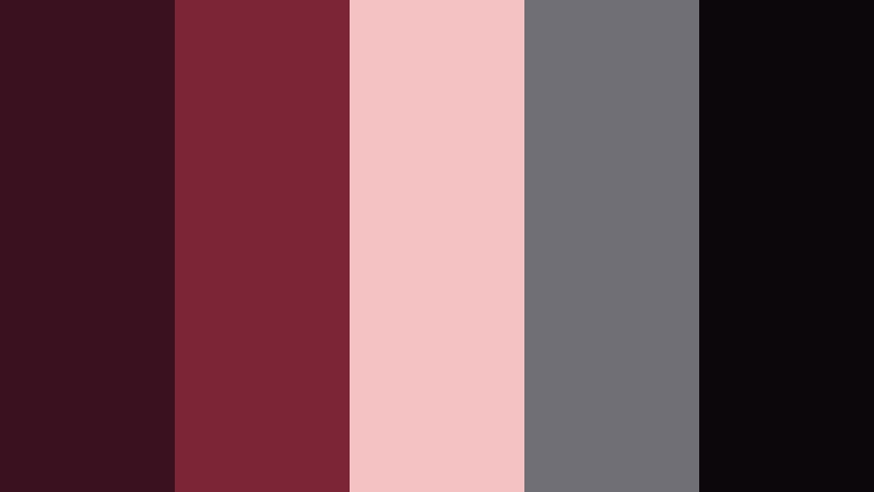 noir rosewood cinema deep rosewood color palette with hex codes