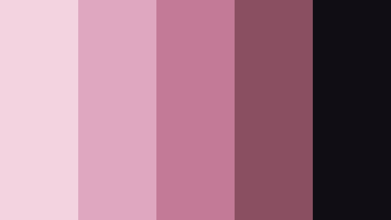 noir stardust reverie stardust pink color palette with hex codes