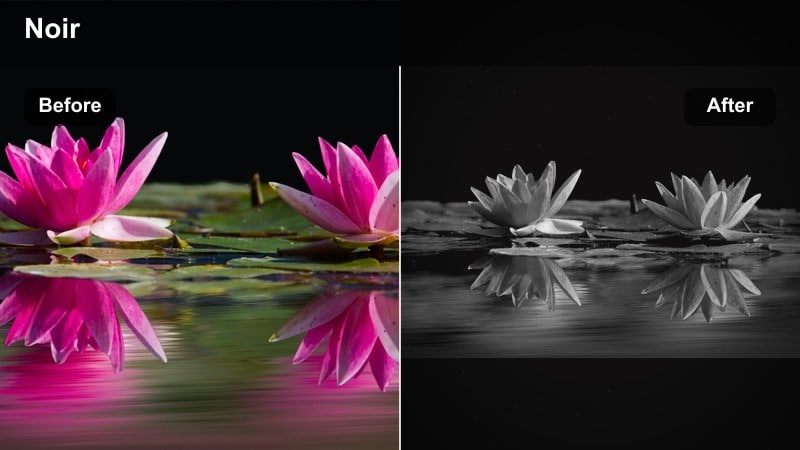 Low saturation noir style night street scene