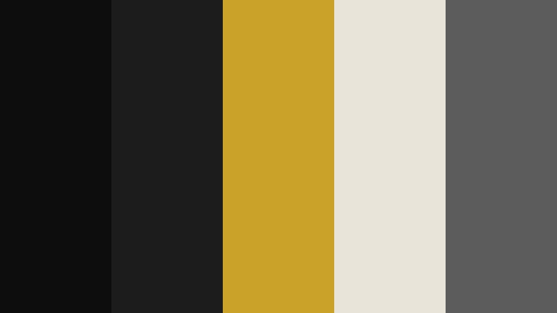 noir title sequence motion graphics color color palette with hex codes