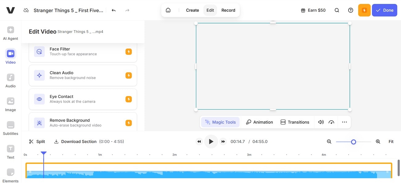 veed online audio denoiser