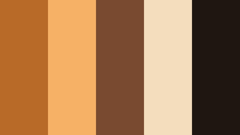 nomad dust trails desert amber color palette with hex codes