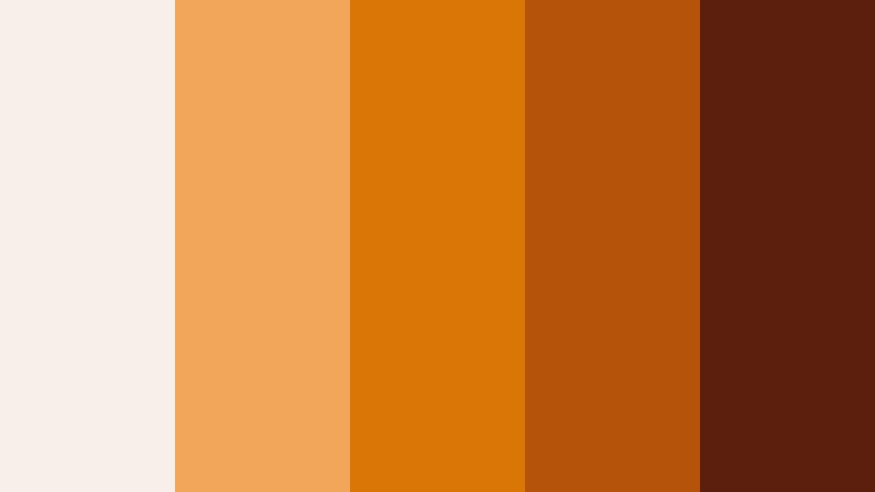 nomad ember trail travel video color color palette with hex codes