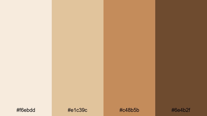 nomad market sand sand color palette with hex codes