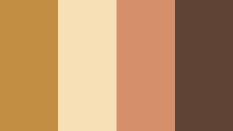 nomad market trail worn ochre color palette with hex codes