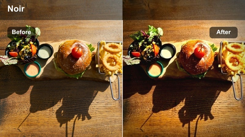 Night street noodle cart with steam rising in a moody cinematic style