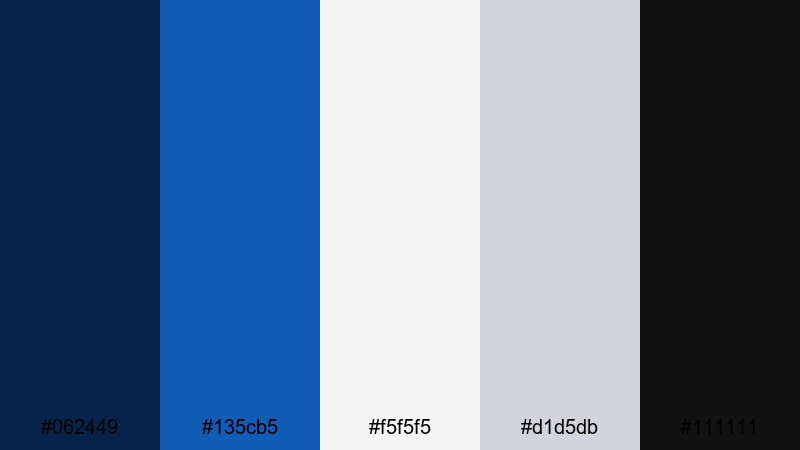 nordic cobalt frame cobalt color palette with hex codes