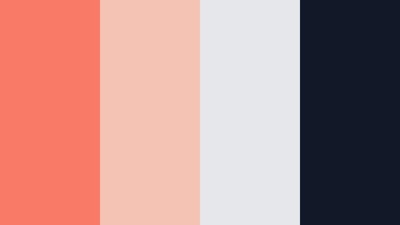 nordic coral minimal aurora coral color palette with hex codes