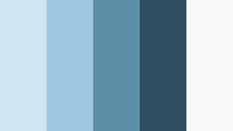nordic glacier morning cool glacier blue color palette with hex codes