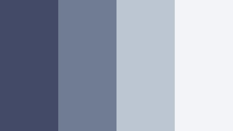 nordic indigo calm faded indigo color palette with hex codes