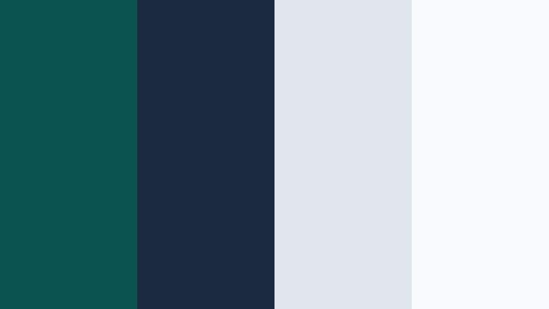 nordic lagoon calm deep lagoon color palette with hex codes