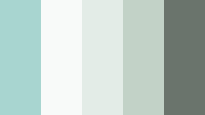 nordic lagoon calm pale lagoon color palette with hex codes