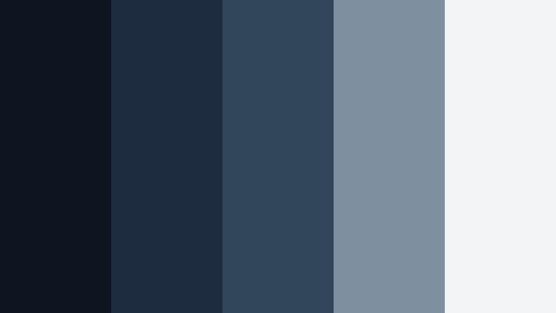 nordic nightfall studio twilight blue color palette with hex codes