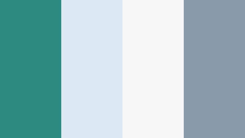 nordic studio glow glacier teal color palette with hex codes