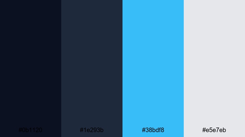 nordic studio titles true blue color palette with hex codes