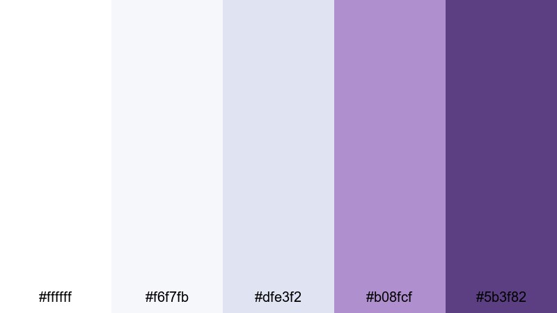 nordic white plum ui white purple color palette with hex codes