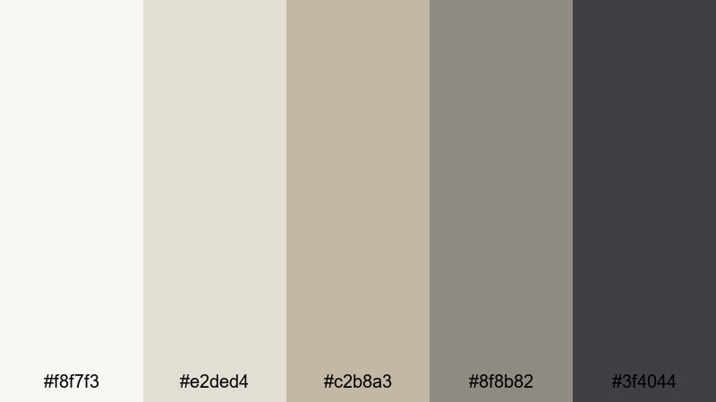 nordic white workspace scandinavian color palette with hex codes