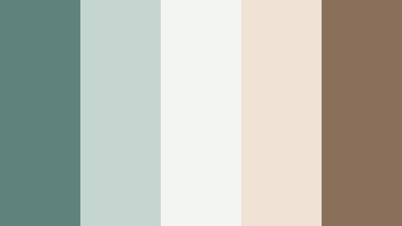 nordic workspace ashen teal color palette with hex codes