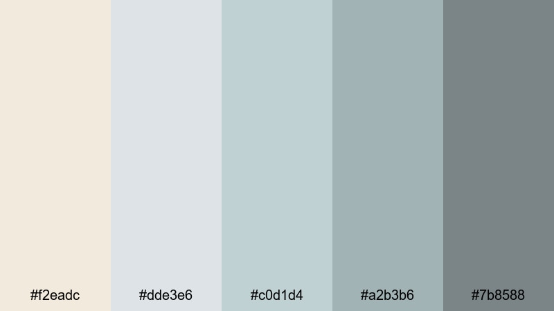 nordic workspace calm cream beige color palette with hex codes