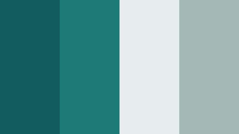 nordic workspace teal dark teal green color palette with hex codes