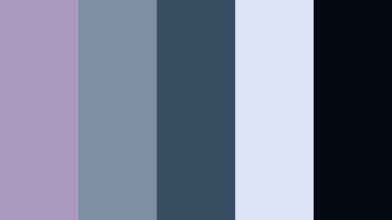 northern haze horizon ash lavender color palette with hex codes