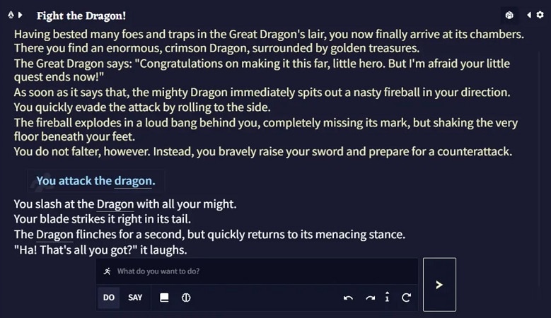 novelai text to adventure mode