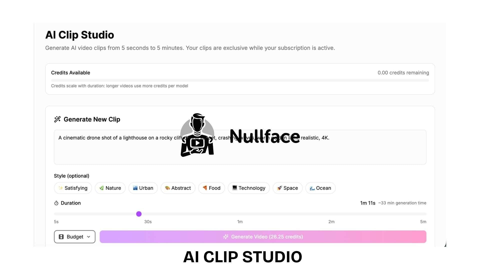 nullface ai clip studio