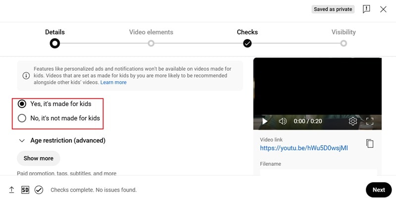 upload nursery rhyme to youtube