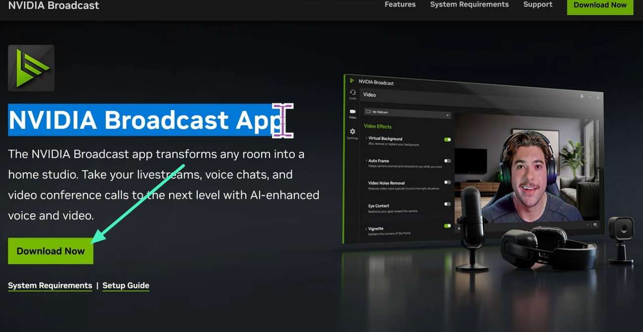 download nvidia broadcast
