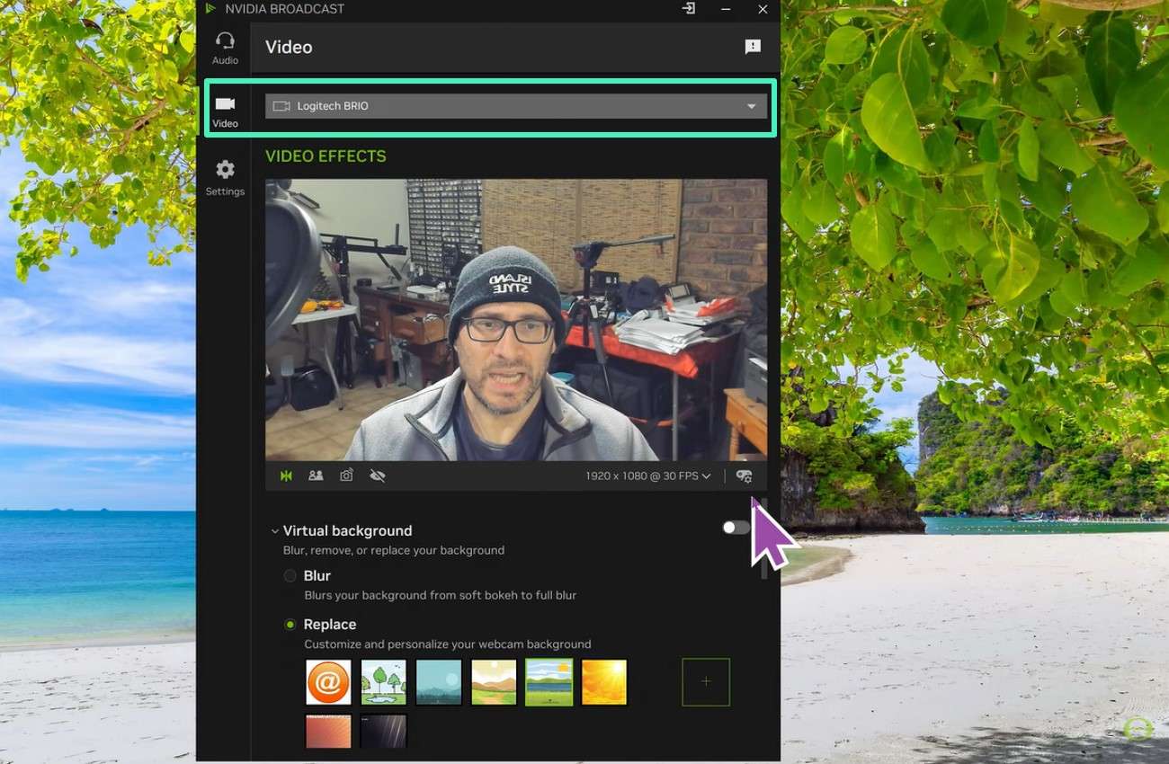 choose video select camera