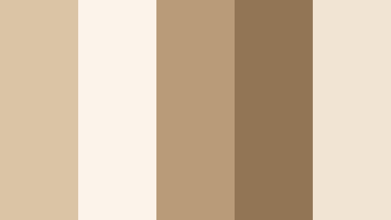 oat milk morning light mocha color palette with hex codes