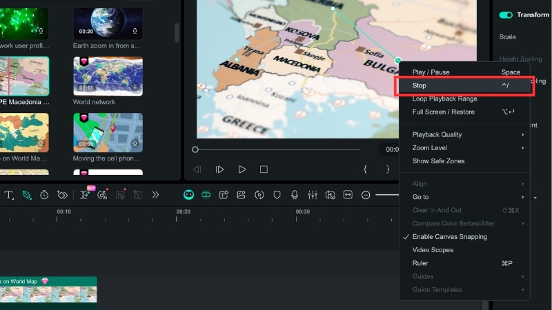 stop drawing to finish selection