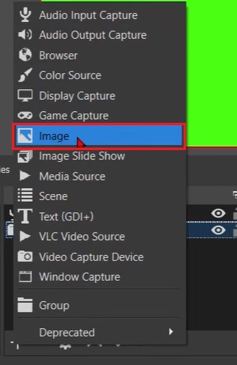 add an Image name for new background in obs