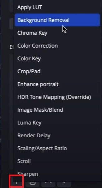 obs background removal option