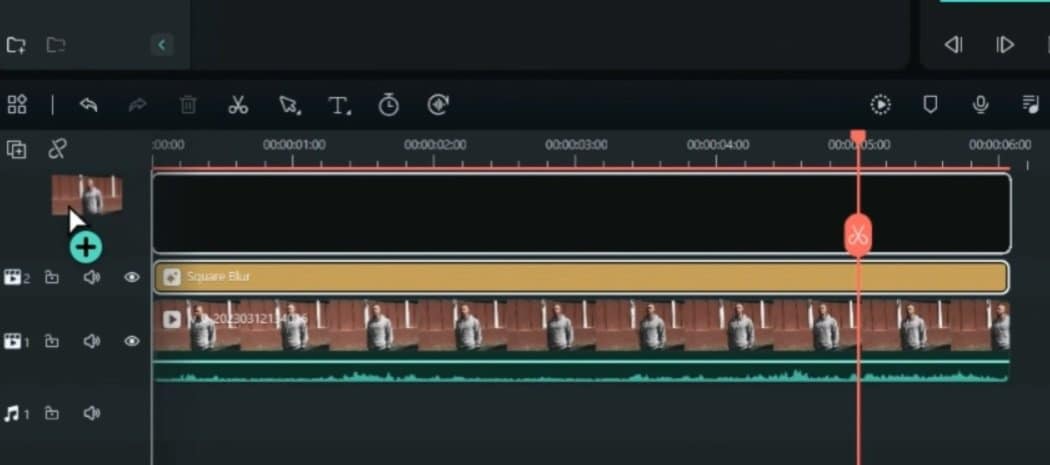 faites glisser à nouveau la vidéo sur la timeline