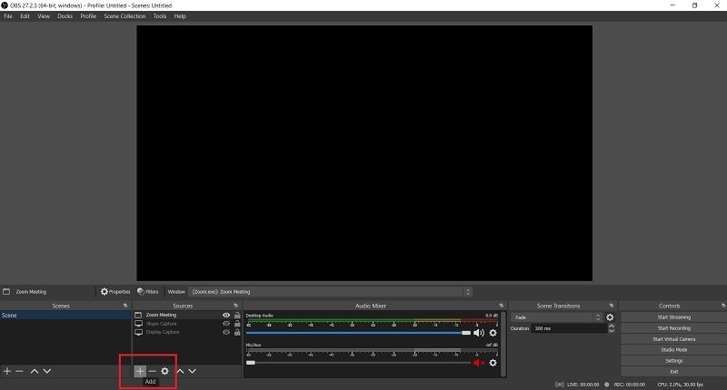 obs customize the recording source