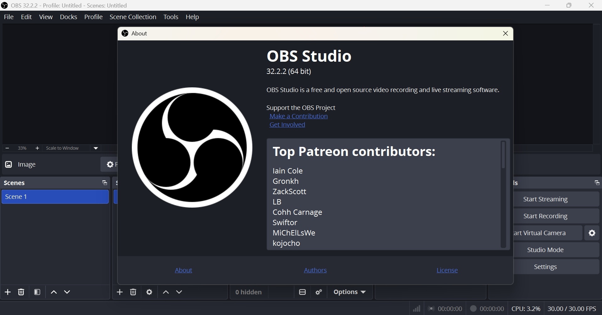 check the obs version