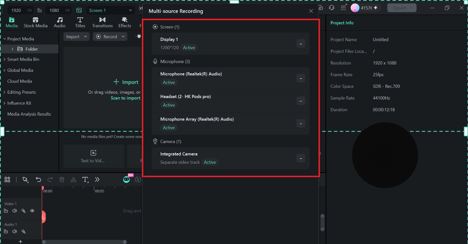 select and add devices