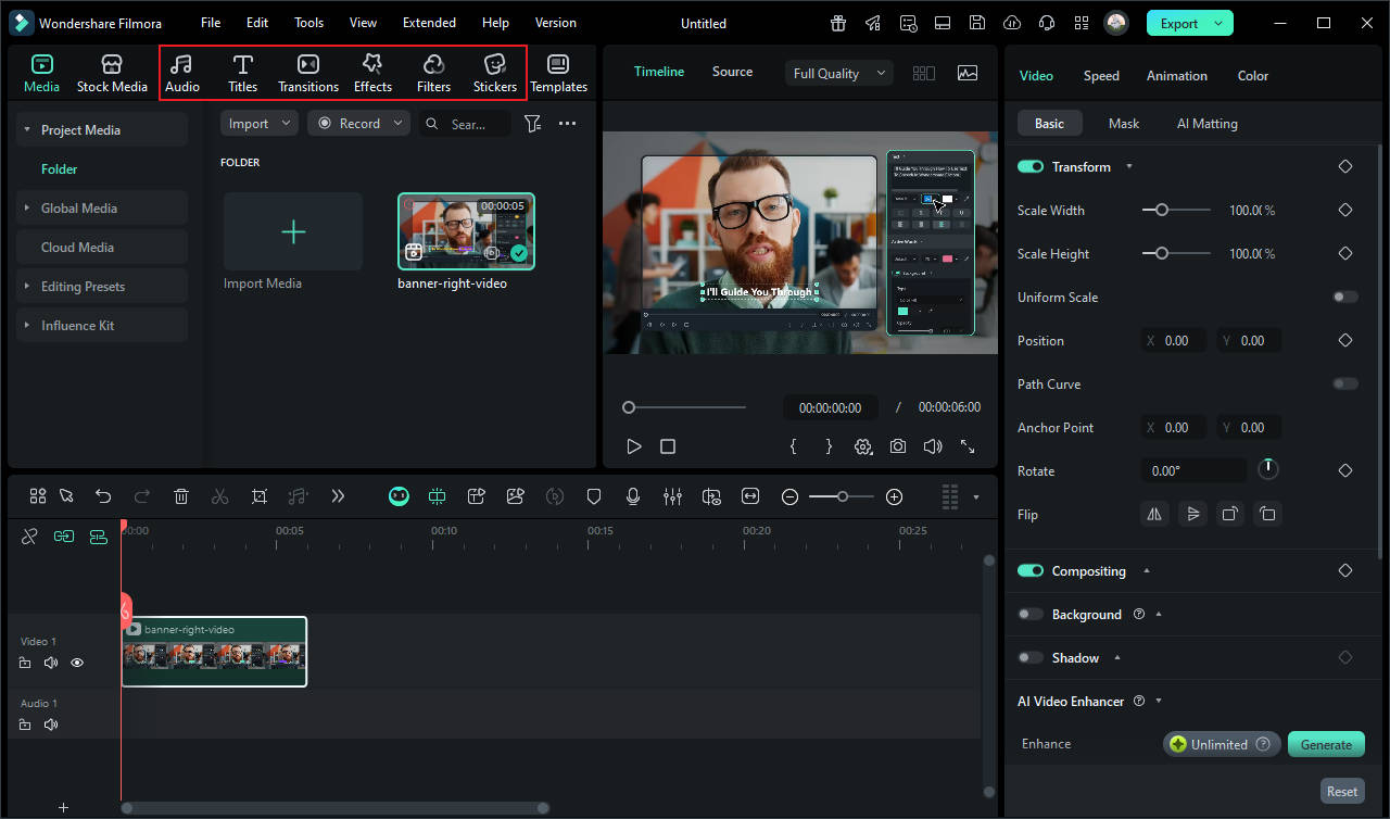 filmora edit recording videos