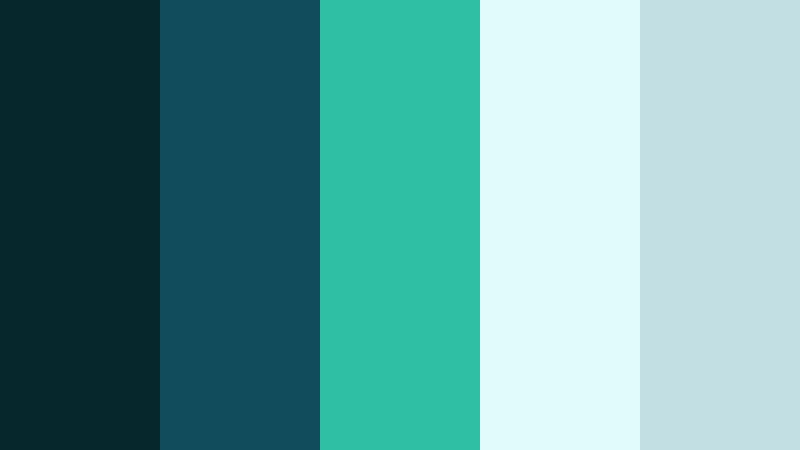 ocean depths narrative midnight teal color palette with hex codes