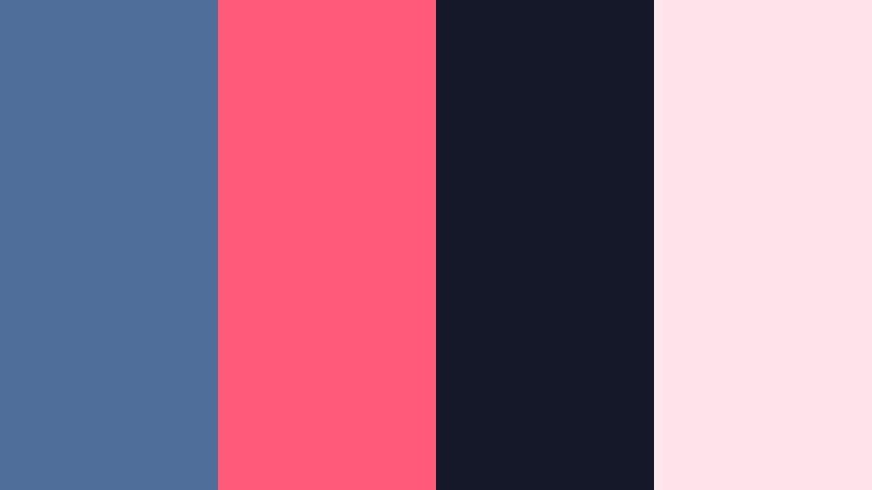 ocean drive nights soft denim blue color palette with hex codes