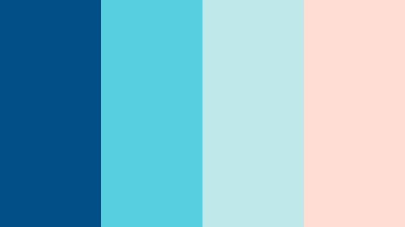ocean journal pastel deep sea blue color palette with hex codes