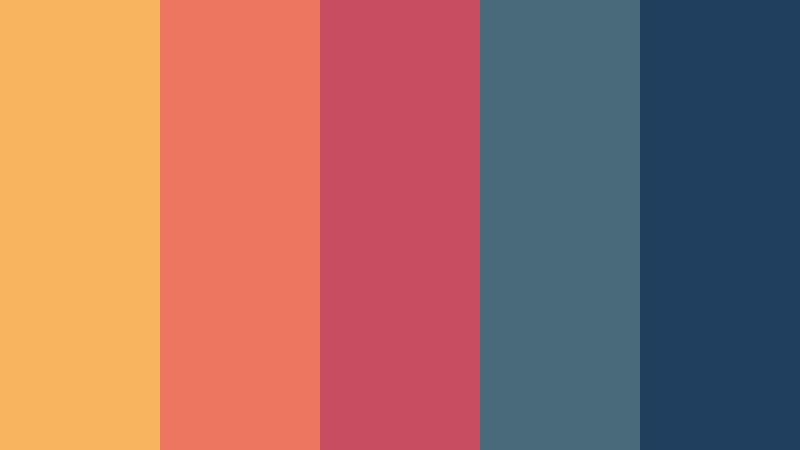 ocean meets flame sunset color color palette with hex codes