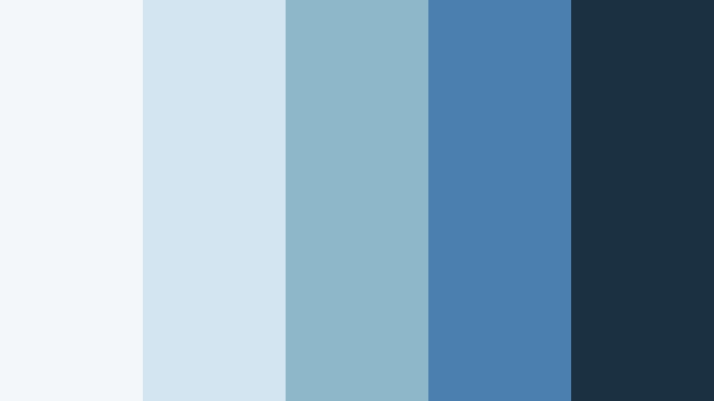 ocean mist workspace chrome blue color palette with hex codes