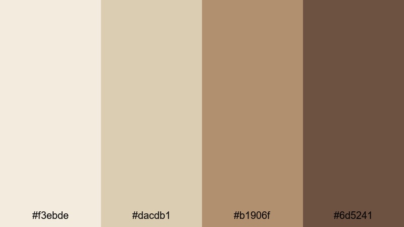 old film apartment cream ivory color palette with hex codes